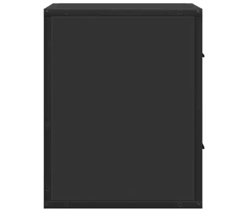 Sienas Naktsskapītis, Melns, 40X31X39,5 Cm Vidaxl