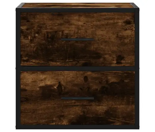 Prie Sienos Montuojama Naktinė Spintelė, Dūminio, 40X31X39,5 Cm