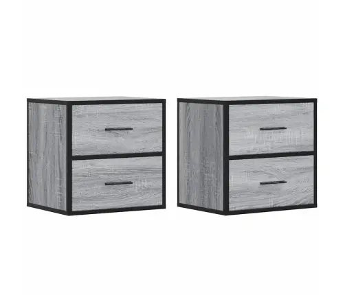 Seinale Kinnitatavad Öökapid 2 Tk Hall Sonoma 40X31X39,5 Cm