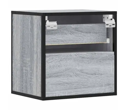 Seinale Kinnitatavad Öökapid 2 Tk Hall Sonoma 40X31X39,5 Cm