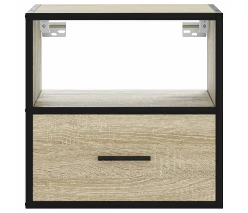 Sienas Naktsskapītis, Ozolkoka Krāsa, 40X31X39,5 Cm Vidaxl Sienas Naktsskapītis, Ozolkoka Krāsa, 40X31X39,5 Cm Vidaxl