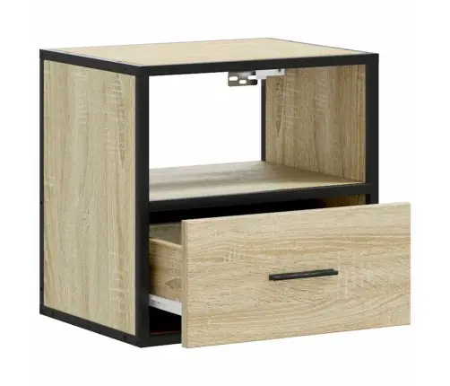 Sienas Naktsskapītis, Ozolkoka Krāsa, 40X31X39,5 Cm Vidaxl Sienas Naktsskapītis, Ozolkoka Krāsa, 40X31X39,5 Cm Vidaxl