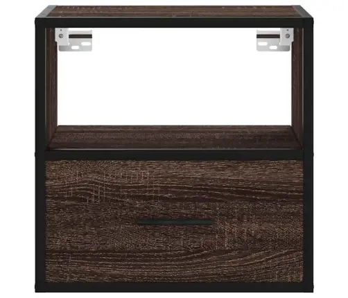 Sienas Naktsskapītis, Brūna Ozolkoka, 40X31X39,5 Cm Vidaxl Sienas Naktsskapītis, Brūna Ozolkoka, 40X31X39,5 Cm Vidaxl