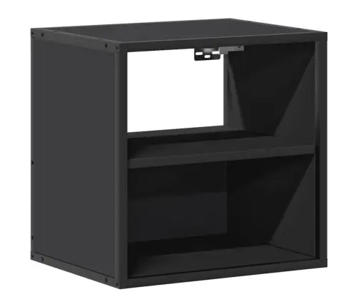 Sieninės Naktinės Spintelės, 2Vnt., Juodos, 40X31X39,5Cm