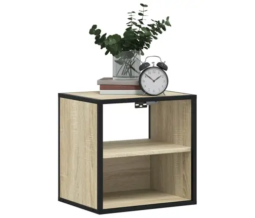 Sienas Naktsskapītis, 2 Gab., Ozolkoka Krāsa, 40X31X39,5 Cm Vidaxl Sienas Naktsskapītis, 2 Gab., Ozolkoka Krāsa, 40X31X39,5 Cm Vidaxl