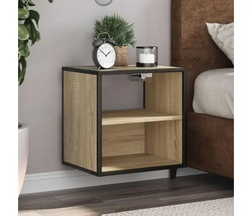 Sienas Naktsskapītis, 2 Gab., Ozolkoka Krāsa, 40X31X39,5 Cm Vidaxl Sienas Naktsskapītis, 2 Gab., Ozolkoka Krāsa, 40X31X39,5 Cm Vidaxl