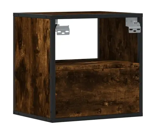 Sienas Naktsskapītis, Ozolkoka Krāsa, 40X31X39,5 Cm Vidaxl Sienas Naktsskapītis, Ozolkoka Krāsa, 40X31X39,5 Cm Vidaxl