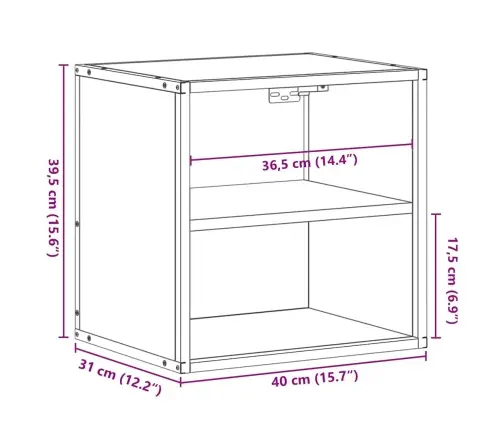 Sieninės Naktinės Spintelės, 2Vnt, Pilka, 40X31X39,5 Cm