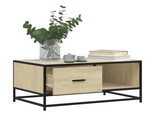 Kafijas Galdiņš, Ozola Krāsa, 90X57X35 Cm, Inženierijas Koks Vidaxl