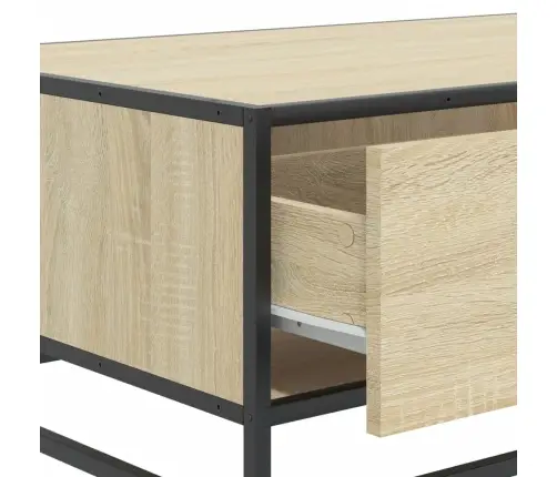 Kafijas Galdiņš, Ozola Krāsa, 90X57X35 Cm, Inženierijas Koks Vidaxl