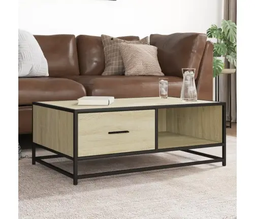 Kafijas Galdiņš, Ozola Krāsa, 90X57X35 Cm, Inženierijas Koks Vidaxl