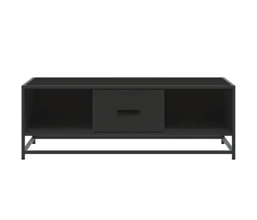 Kafijas Galdiņš, Melns, 100X57X35 Cm, Inženierijas Koks, Metāls Vidaxl