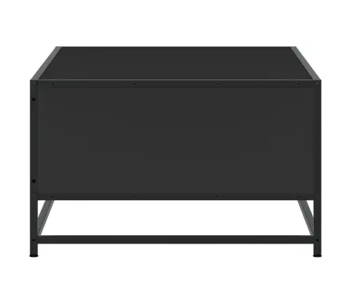 Kafijas Galdiņš, Melns, 100X57X35 Cm, Inženierijas Koks, Metāls Vidaxl