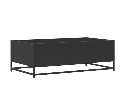 Kafijas Galdiņš, Melns, 100X57X35 Cm, Inženierijas Koks, Metāls Vidaxl