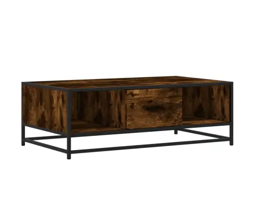 Kohvilaud, Suitsutamm, 100X57X35 cm Tehispuit Ja Metall