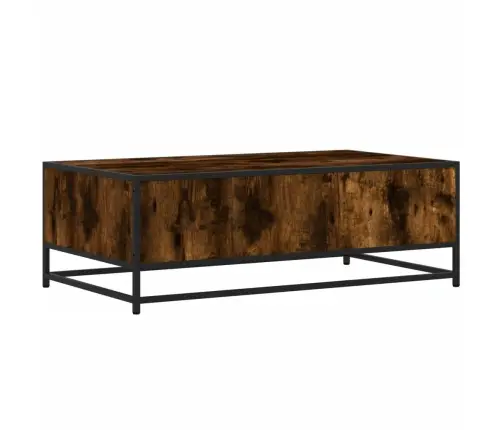 Kohvilaud, Suitsutamm, 100X57X35 cm Tehispuit Ja Metall