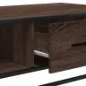 Kohvilaud, Pruun Tamm, 100X57X35 cm Tehispuit Ja Metall Kohvilaud, Pruun Tamm, 100X57X35 cm Tehispuit Ja Metall