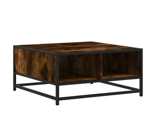 Kafijas Galdiņš Ozola Krāsa 60,5X60,5X30 Cm Inženierijas Koks Vidaxl