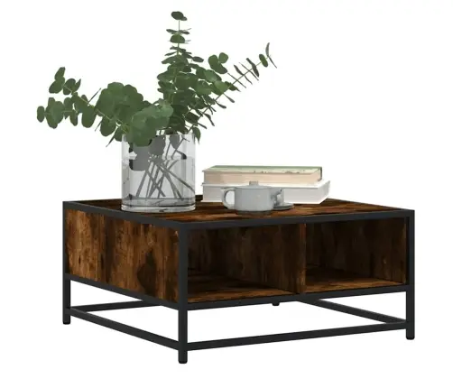 Kafijas Galdiņš Ozola Krāsa 60,5X60,5X30 Cm Inženierijas Koks Vidaxl