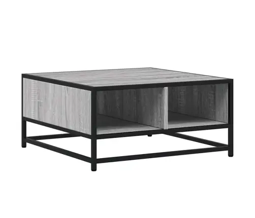 Kafijas Galdiņš, 60,5X60,5X30 Cm, Inženierijas Koks, Metāls Vidaxl