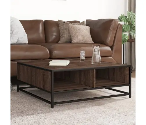 Kafijas Galdiņš, Brūna Ozola, 80X80X30 Cm, Inženierijas Koks Vidaxl