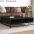 Kafijas Galdiņš Melns 100X100X30Cm Inženierijas Koks Metāls Vidaxl