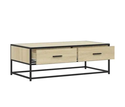 Kohvilaud, Sonoma Tamm, 100 X 50 X 35 cm Tehispuit Ja Metall Kohvilaud, Sonoma Tamm, 100 X 50 X 35 cm Tehispuit Ja Metall