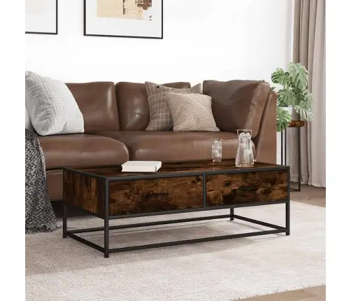 Galdiņš, Ozola Krāsa, 100X50X35 Cm, Inženierijas Koks, Metāls Vidaxl Galdiņš, Ozola Krāsa, 100X50X35 Cm, Inženierijas Koks, Metāls Vidaxl