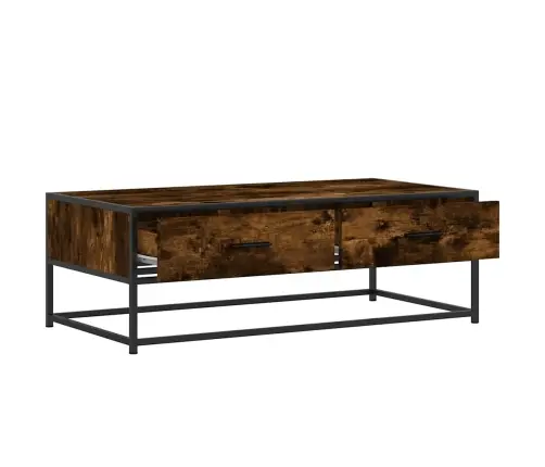 Galdiņš, Ozola Krāsa, 100X50X35 Cm, Inženierijas Koks, Metāls Vidaxl Galdiņš, Ozola Krāsa, 100X50X35 Cm, Inženierijas Koks, Metāls Vidaxl