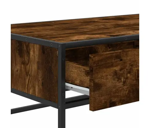 Galdiņš, Ozola Krāsa, 100X50X35 Cm, Inženierijas Koks, Metāls Vidaxl Galdiņš, Ozola Krāsa, 100X50X35 Cm, Inženierijas Koks, Metāls Vidaxl