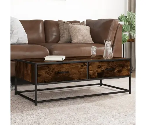 Galdiņš, Ozola Krāsa, 100X50X35 Cm, Inženierijas Koks, Metāls Vidaxl Galdiņš, Ozola Krāsa, 100X50X35 Cm, Inženierijas Koks, Metāls Vidaxl