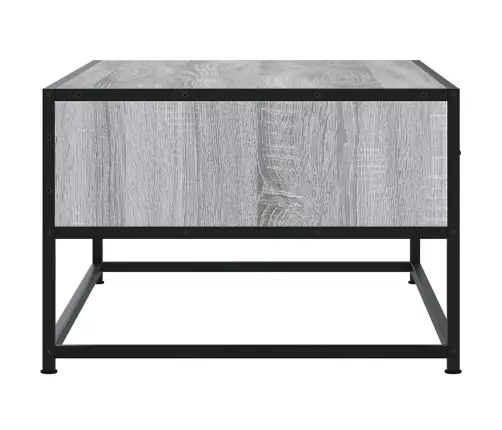 Kavos Staliukas, Pilkas Ąžuolo, 100X50X35cm Mediena Ir Metalas
