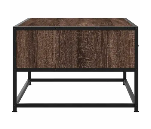 Kavos Staliukas, Rudas Ąžuolo, 100X50X35cm Mediena Ir Metalas Kavos Staliukas, Rudas Ąžuolo, 100X50X35cm Mediena Ir Metalas