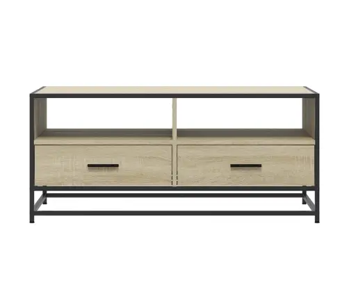 Kafijas Galdiņš, Ozola Krāsa, 100X50X45 Cm, Inženierijas Koks Vidaxl