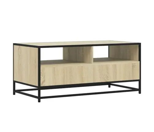 Kafijas Galdiņš, Ozola Krāsa, 100X50X45 Cm, Inženierijas Koks Vidaxl