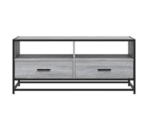 Kafijas Galdiņš, Pelēks, 100X50X45Cm, Inženierijas Koks, Metāls Vidaxl