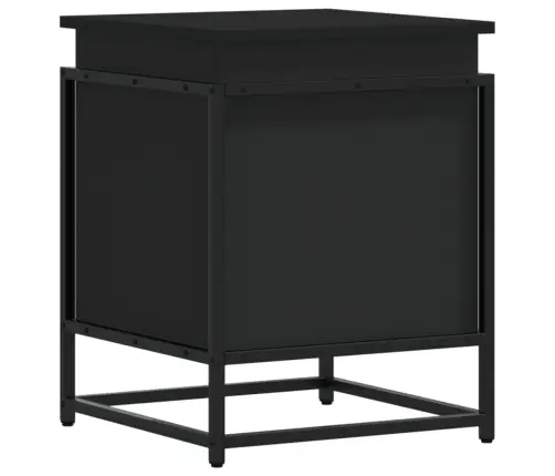 Daiktadėžė Su Dangčiu, Juoda, 40X40X51,5cm Apdirbta Mediena