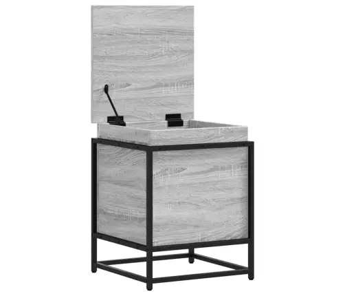 Uzglabāšanas Kaste Ar Vāku, 40X40X51,5 Cm, Inženierijas Koks Vidaxl