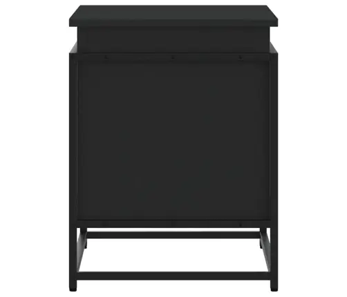 Daiktadėžė Su Dangčiu, Juoda, 60X40X51,5cm Apdirbta Mediena