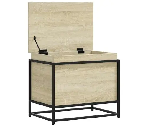 Daiktadėžė Su Dangčiu, Ąžuolo, 60X40X51,5cm Apdirbta Mediena