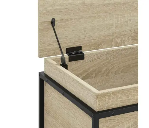 Daiktadėžė Su Dangčiu, Ąžuolo, 60X40X51,5cm Apdirbta Mediena