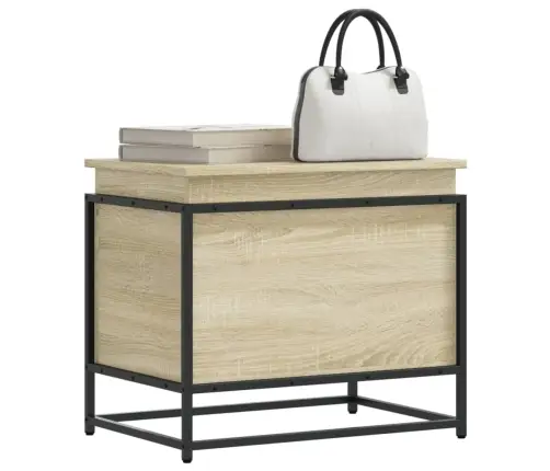 Daiktadėžė Su Dangčiu, Ąžuolo, 60X40X51,5cm Apdirbta Mediena