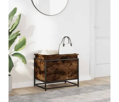 Daiktadėžė Su Dangčiu, Dūminė, 60X40X51,5cm Apdirbta Mediena