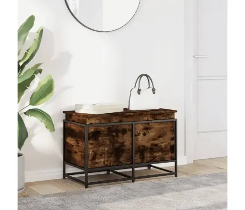 Daiktadėžė Su Dangčiu, Dūminė, 80X40X51,5cm Apdirbta Mediena