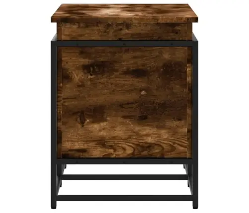 Daiktadėžė Su Dangčiu, Dūminė, 80X40X51,5cm Apdirbta Mediena