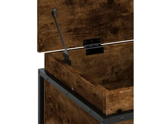 Daiktadėžė Su Dangčiu, Dūminė, 80X40X51,5cm Apdirbta Mediena