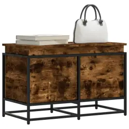 Daiktadėžė Su Dangčiu, Dūminė, 80X40X51,5cm Apdirbta Mediena