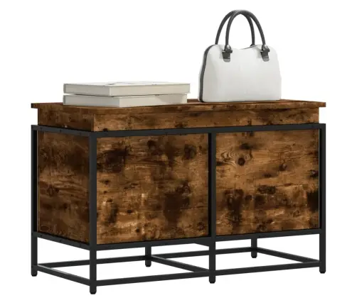 Daiktadėžė Su Dangčiu, Dūminė, 80X40X51,5cm Apdirbta Mediena