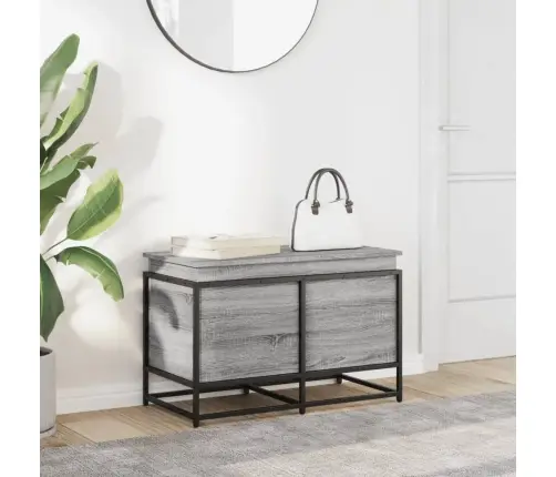 Uzglabāšanas Kaste Ar Vāku, 80X40X51,5 Cm, Inženierijas Koks Vidaxl