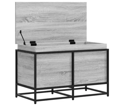 Uzglabāšanas Kaste Ar Vāku, 80X40X51,5 Cm, Inženierijas Koks Vidaxl